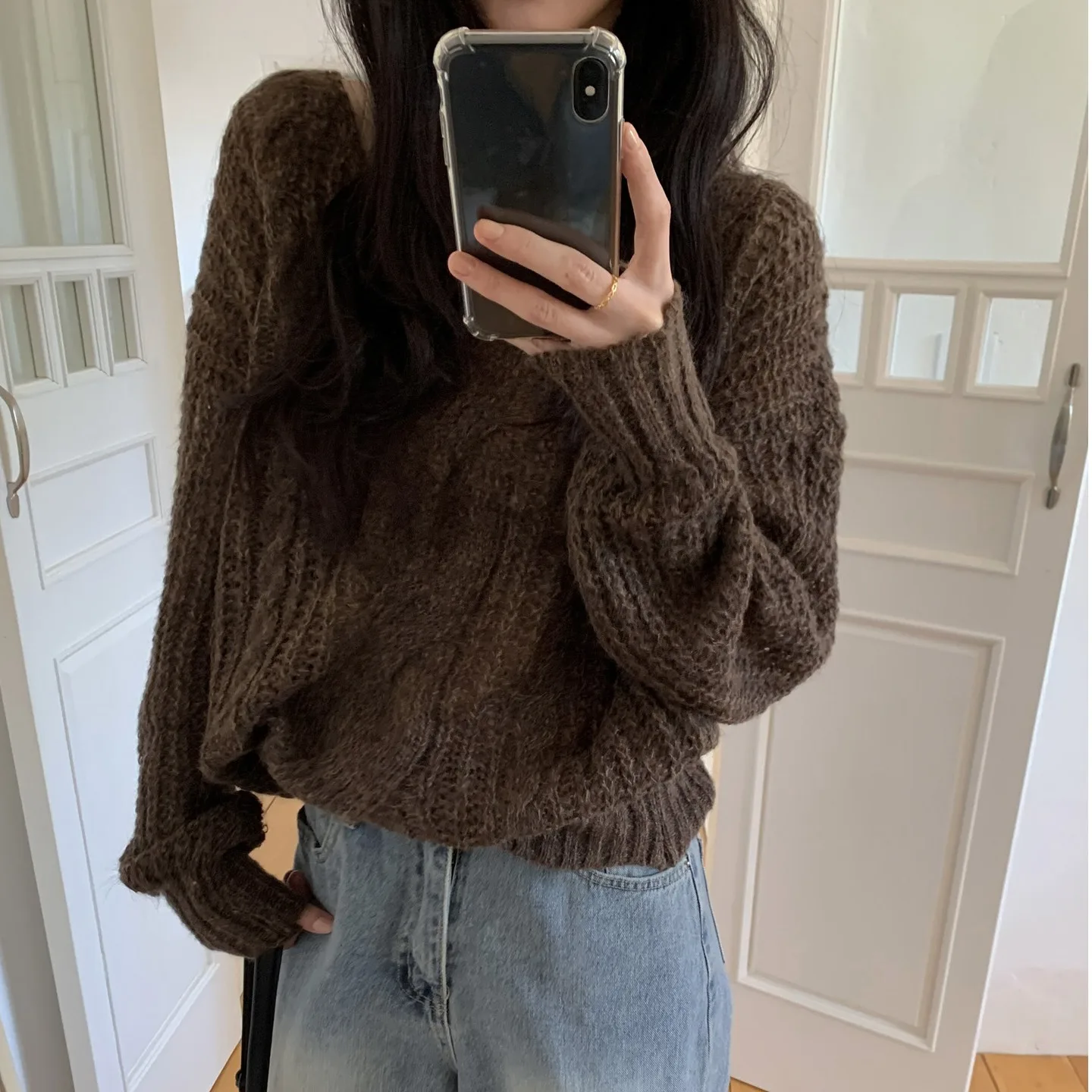 

Spring 2026 Women's Faionable Versatile Tee-Color Gentle Knot Twist Long Sve round Ne Sweater Soft Loose Fit Online ...