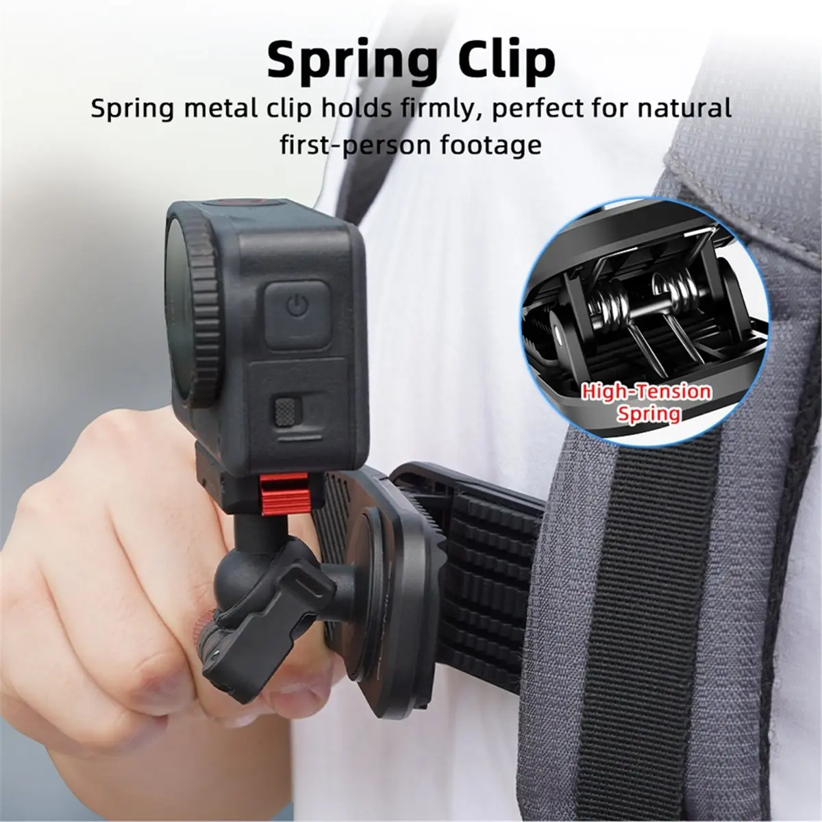 Backpack Shoulder Strap Clip for ACTION 6/NANO Vlog Photography Holder Camera Clip Bracket Accessories