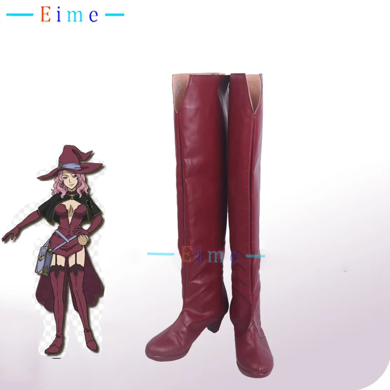 

Vanessa Enoteca Cosplay Shoes Anime Black Clover Accessories Cosplay Props PU Leather Shoes Halloween Carnival Boots Custom Made