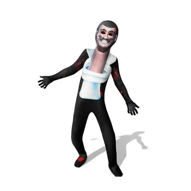 Skibidi Toilet Cosplay Costume TV Man Camera Man Costume Game Skibidi Dop Toilet Halloween Jumpsuit Party Costumes