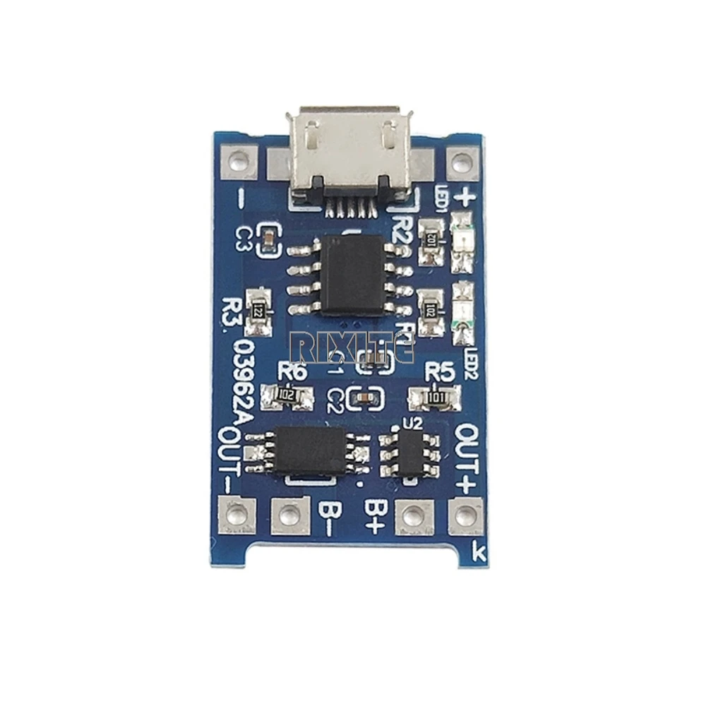 1-10PCS Type-c 마이크로 USB 5V 1A 18650 TP4056 보호 기능이 있는 리튬 배터리 충전기 모듈 충전 보드 이중 기능 1A