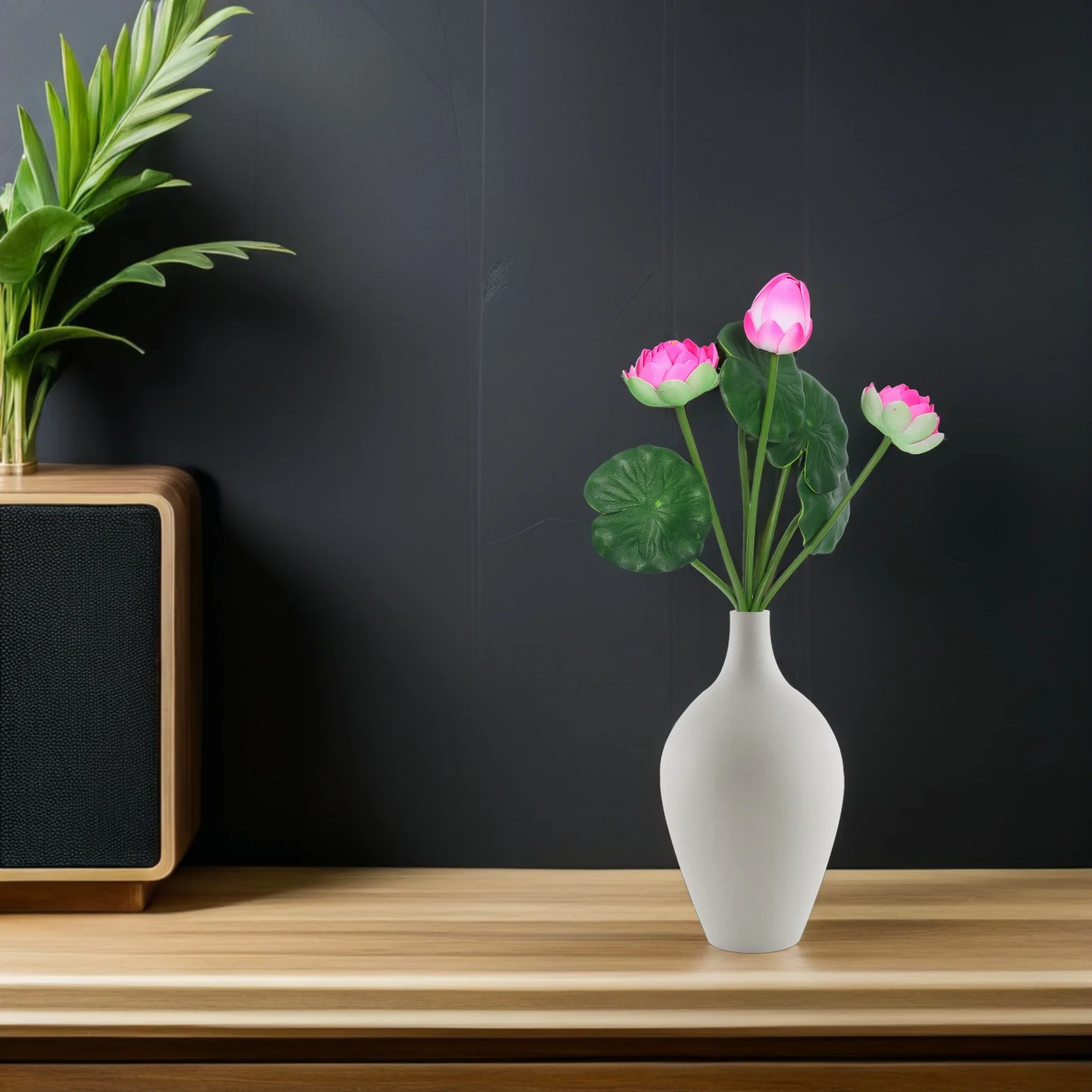 

2Pcs Artificial Lotus Decoration Lifelike Simulation Lotus for Living Room Window Sill Tabletop Wedding Flower Decoration