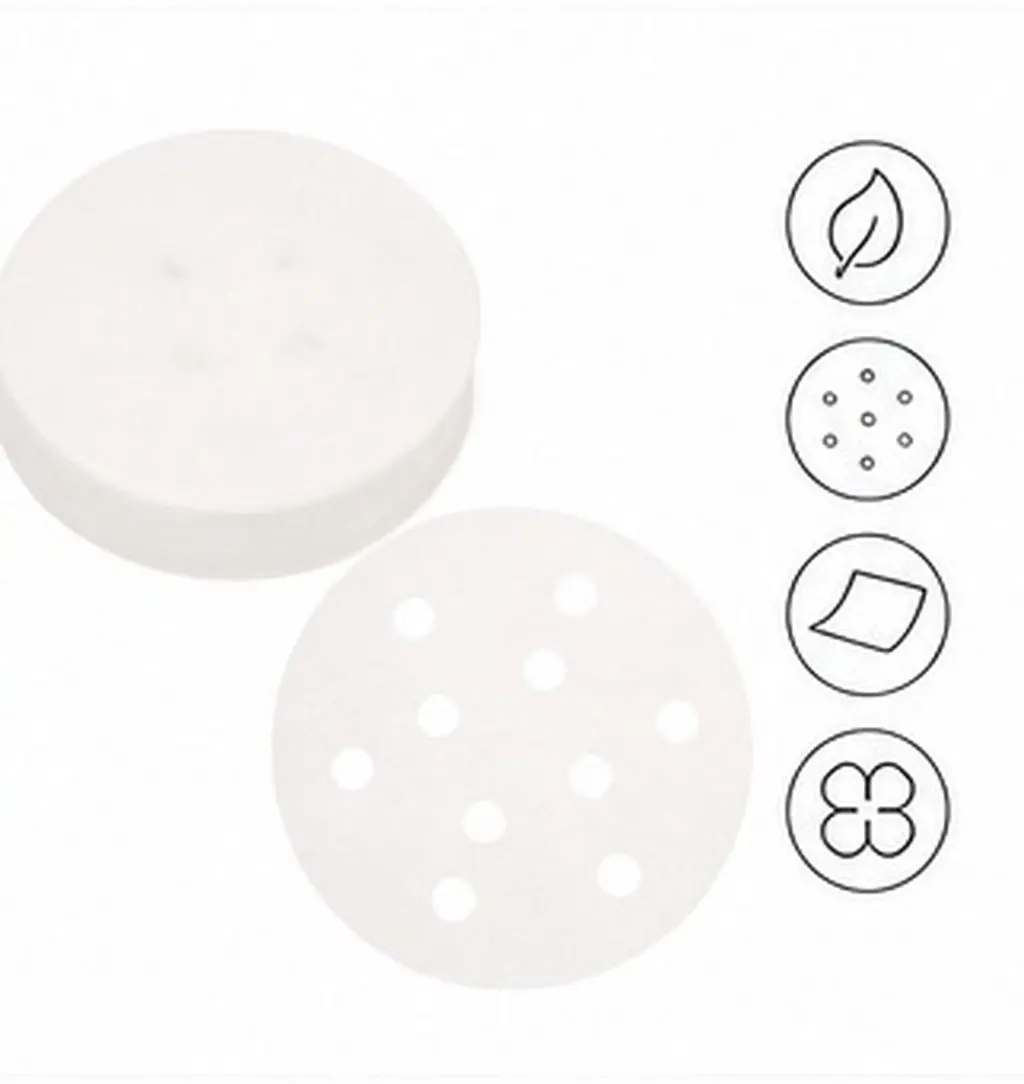 400Pcs Paper Steamer Liners Non-Stick Kitchen Steam Basket Mat Pads Foldable for Cooking Dim Sum Dumplings Buns and Vegetables