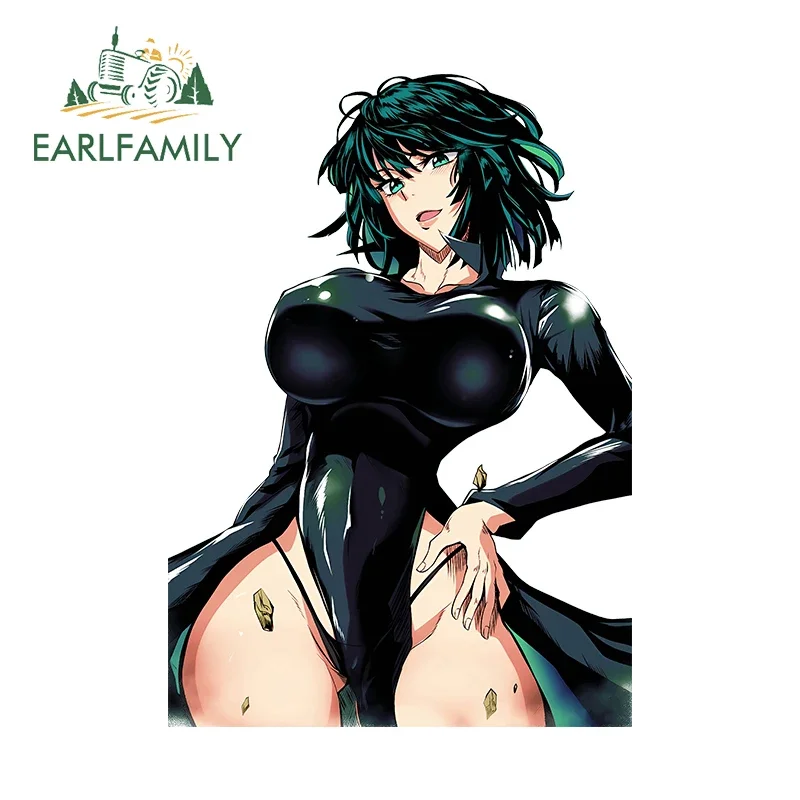 

EARLFAMILY 13cm X 9.3cm for Fubuki Sexy Gothic Car Stickers Personality Creative Decals Occlusion Scratch Cartoon Car Goods