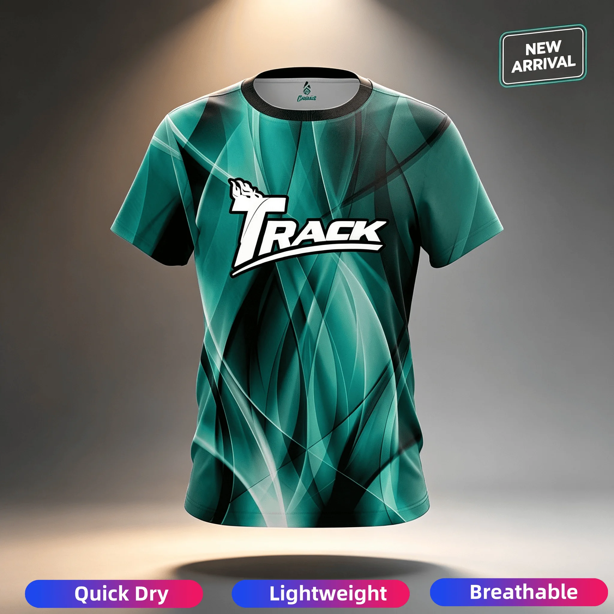 New Men Track Tornado Lightning Storm Print Bowling Jersey Short Sleeve Performance Sports Tee Pro Bowler Fan Casual Streetwear