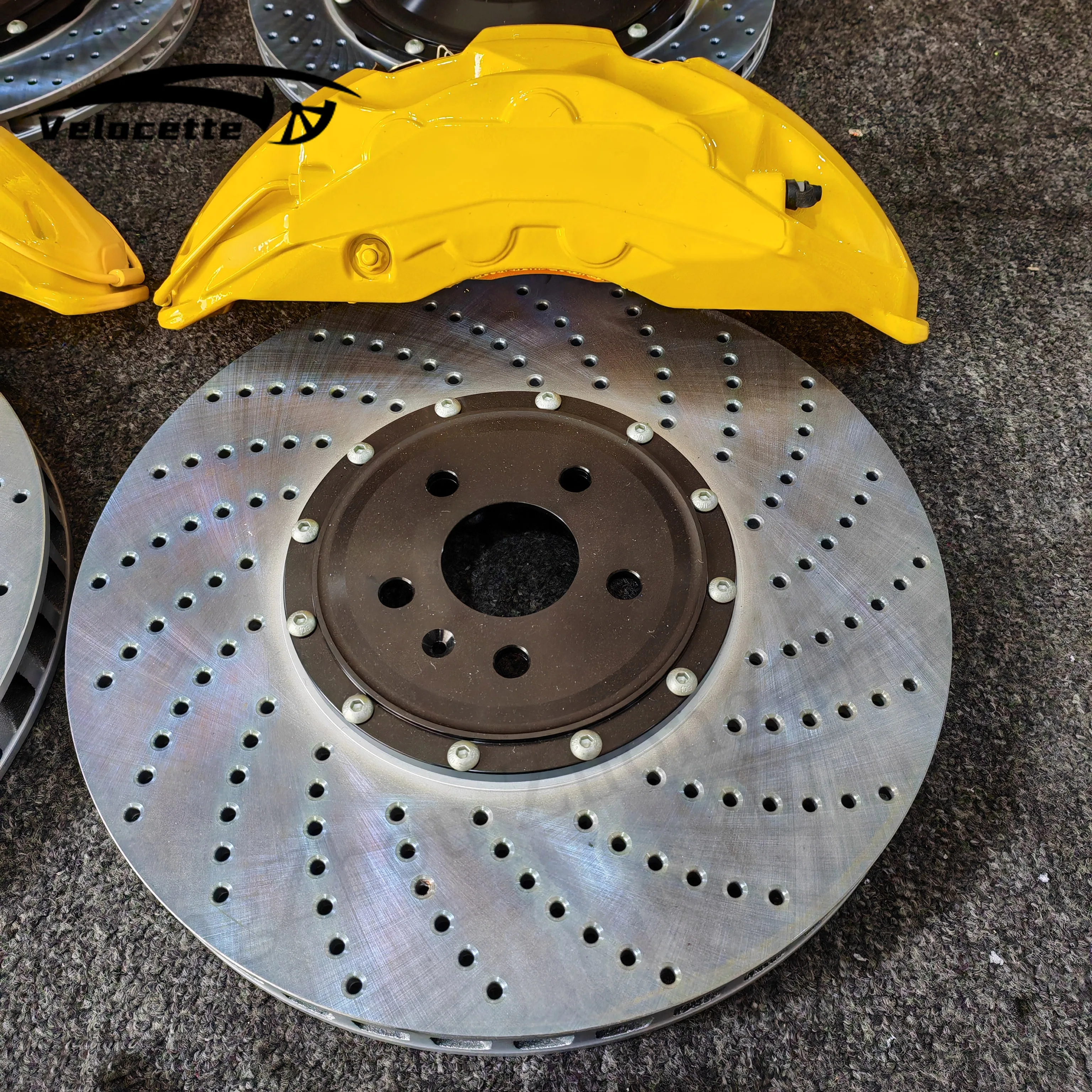 مجموعة فرامل فرجار الفرامل الكبيرة المكونة من 10 مكبس قابلة للتخصيص شعار نمط اللون لـ Pors che 911 2020 Cayenne #2