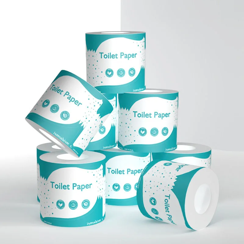 Commercial Hollow Roll Paper Four Layers of Three-dimensional Embossed Virgin Wood Pulp Flexible Touch Toilet Tissue