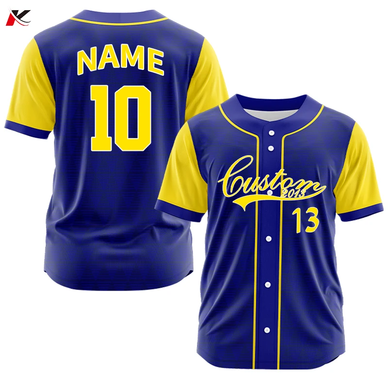 

Custom Men Full Button Baseball Jerseys Spirit Color Sublimation Printed Name Number Logo Uniforms Hip Hop Sports T-Shirt ZB3925