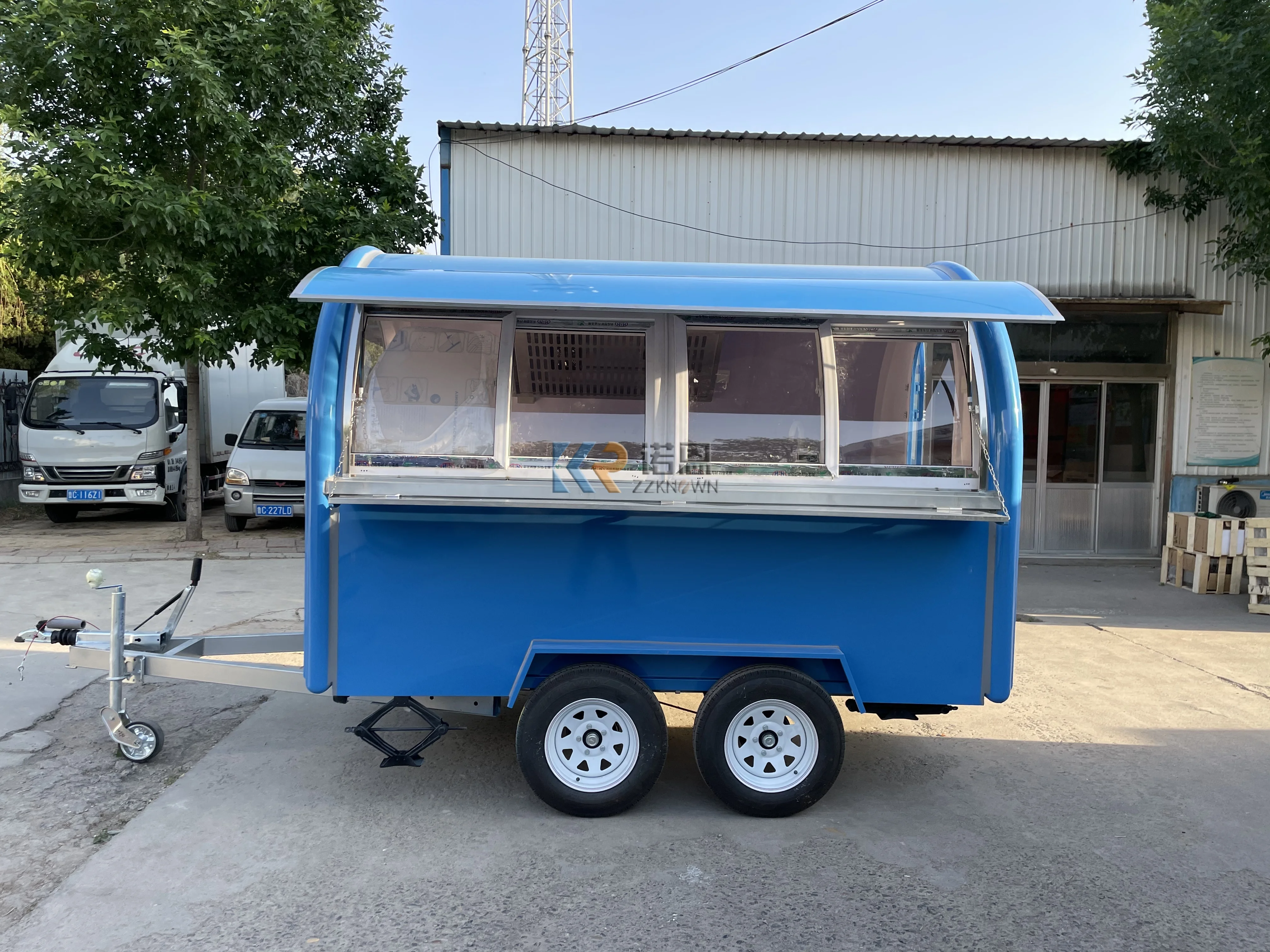 10-футовые полностью оборудованные прицепы для еды, вне тележек для мороженого, кофе, концессионная мобильная тележка для еды, прицеп с одобрением VIN DOT