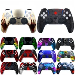 Anti-slip Protective Skin Sticker For PlayStation 5 PS5 Gamepad Joystick Controller Accessories Decoration Decal Stickers skins