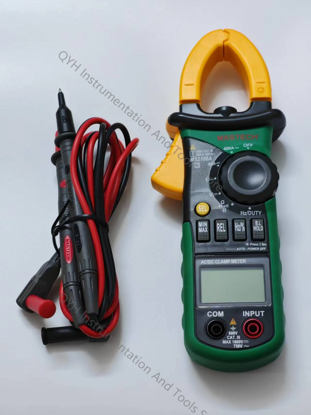 Mastech MS2108A Clamp Meter Digital Multimeter Current Voltage  Capacitor Frequency Capacitance Tester AC 400A Current Clamp - view 2