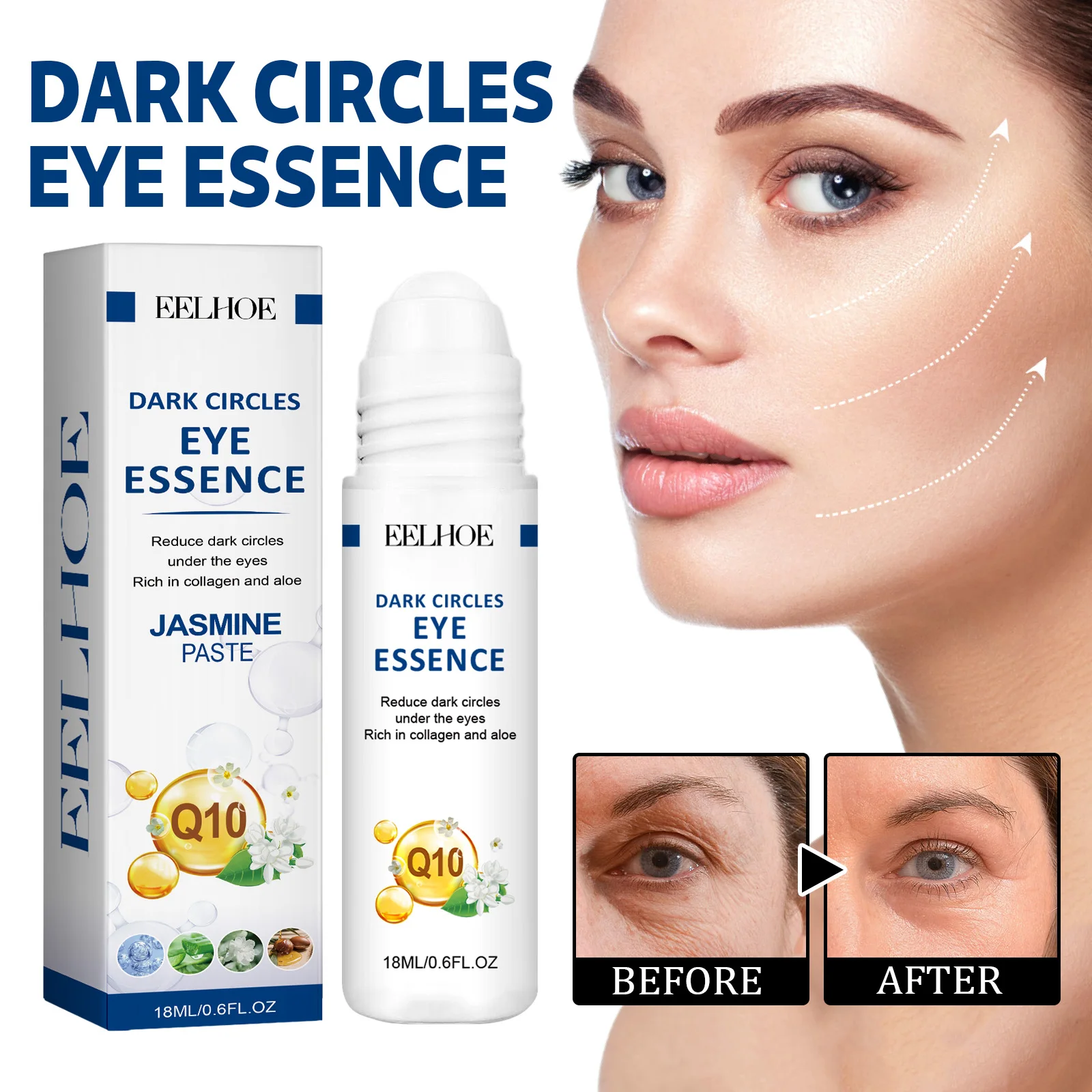 Anti-Aging Eye Serum for Youthful Eyes - Reduces Fine Lines, Fades Dark Circles, Under Eye Lifting Firming Fast-Absorbing Care