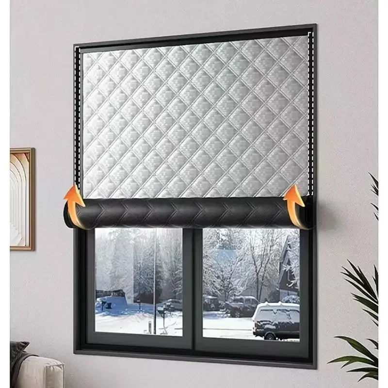 Winter Windproof Curtains, Window Windproof, Warm, Sealed Curtains, Bedroom Curtains, No Punching, Customized Curtains