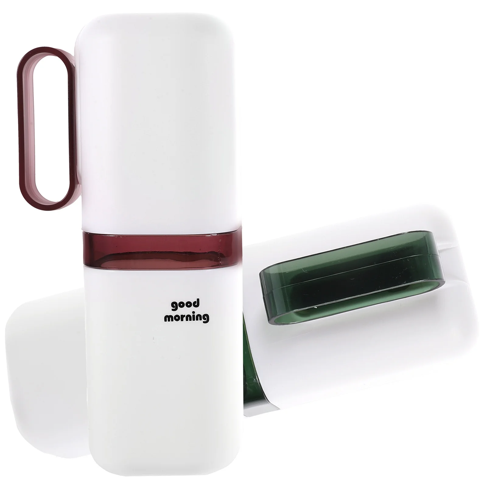 

2Pcs Portable Toothbrush Storage Box Multipurpose Plastic Travel Case Toothpaste Holder Cup for Camping Bathroom Organizer