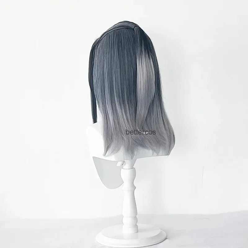 Valorant Viper Fade Game Cosplay 50cm Long Heat Resistant Synthetic Hair Halloween Party Role Play Anime Wigs + Wig Cap
