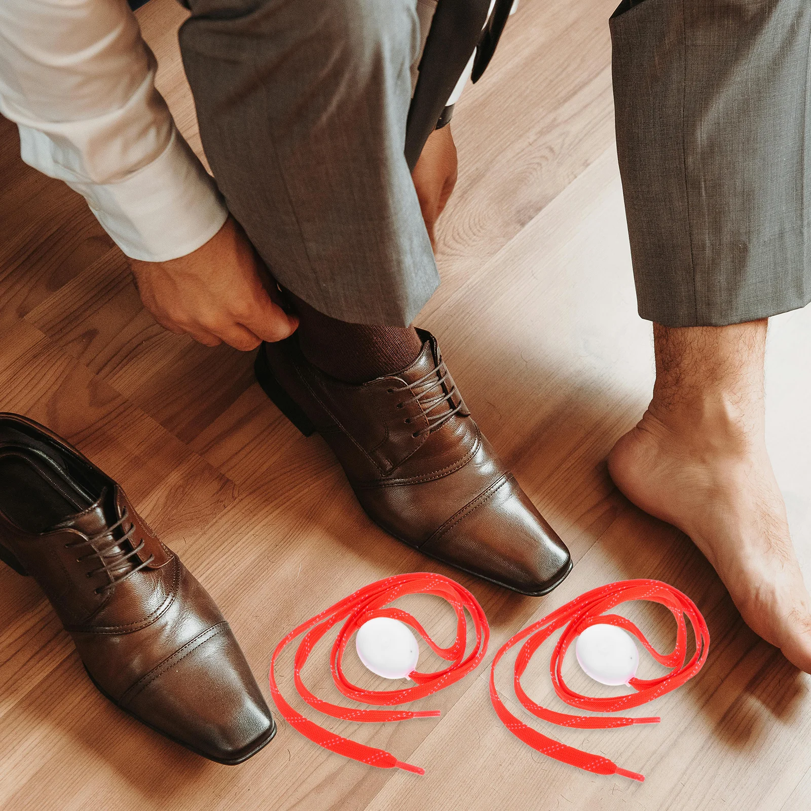 1 زوج LED وامض أربطة الحذاء 10 LED الخرز 4 طرق تضيء للأنشطة الليلية حفلة المشي لمسافات طويلة الرقص الجري البرتقالي