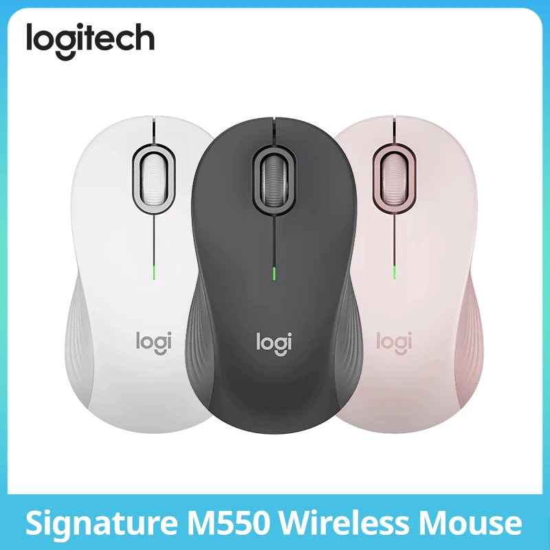 

Logitech Signature M550 L full-size wireless mouse - suitable for large hands, 2-year battery, silent click, Bluetooth,