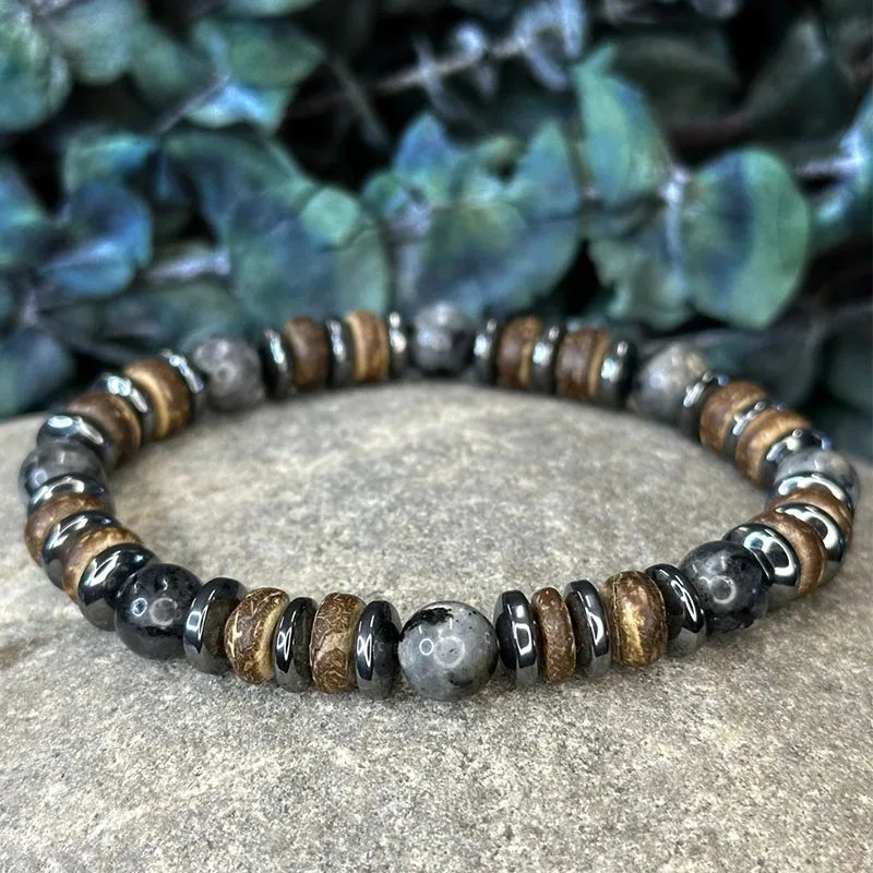 Men\'s Women\'s Extra Strength Black & COPPER Magnetic Hematite bracelet