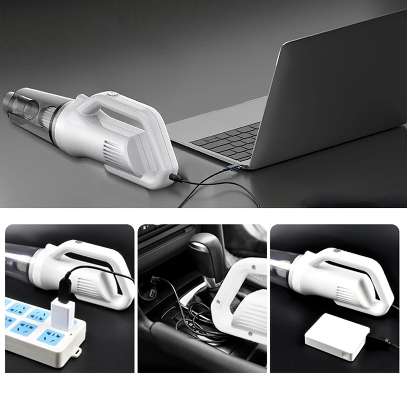 

Spare Parts 7500PA Portable Car Vacuum Cleaner Strong Suction Handheld Wireless Vacuum Cleaner Dual Use For Car Home Desktop