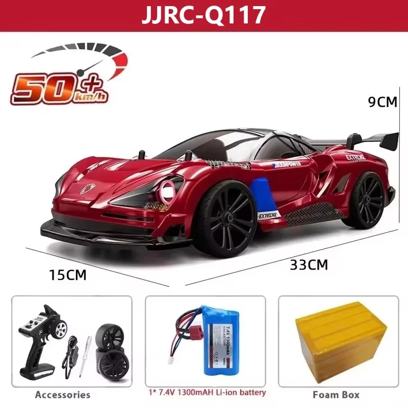 JJRC-Q117 coche de Control remoto 1:16 35 km/H de alta velocidad 2,4g Control remoto tracción en las cuatro ruedas coche de carreras de deriva coche de Control remoto de juguete