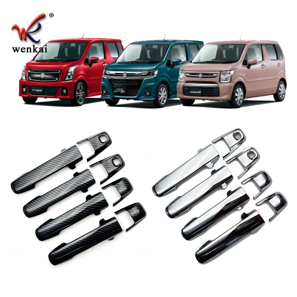 

For Suzuki Wagon R Accessories Exterior Door Handle Chrome Decoration Cover Trim Upgrade