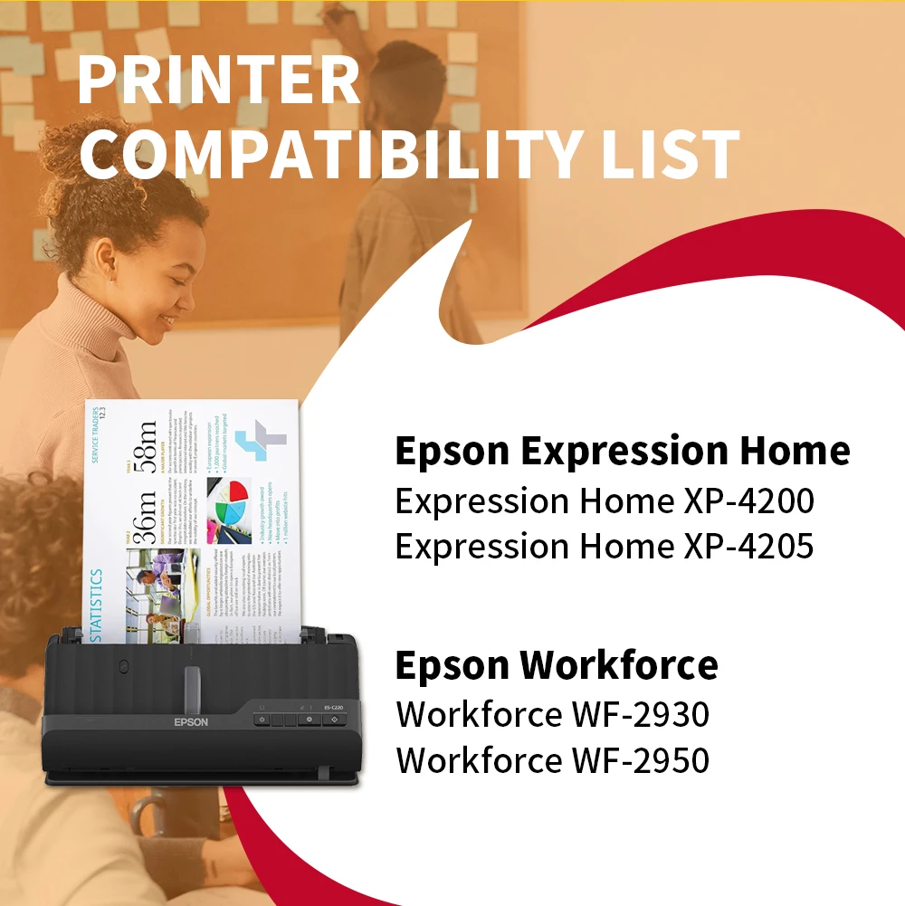 GIKAR Epson 232 atrament kartridż do Epson 232XL T232XL T232 232 atrament kartridż do Epson XP-4200 XP-4205 WF-2930 drukarka WF-2950