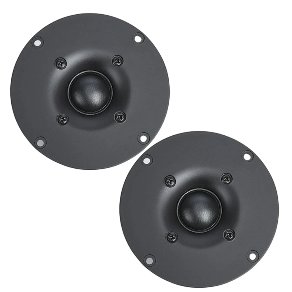 A14G 2Pcs 4 Inch Tweeter Speaker 8 Ohm 60W HIFI Speaker Silk Film Dome Audio Treble Speaker for Family Horn Broadcastin