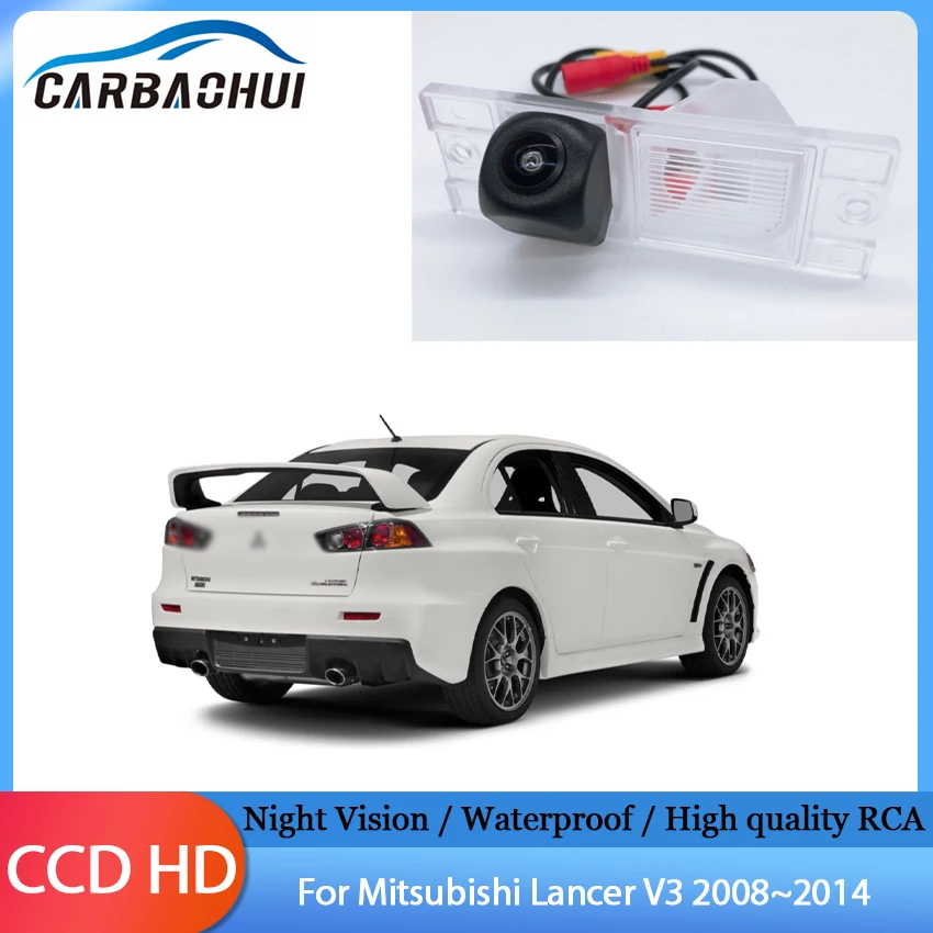

HD 1280*720 камера заднего вида «рыбий глаз» автомобильные парковочные аксессуары для Mitsubishi Lancer V3 2008 2009 2010 2011 2012 2013 2014