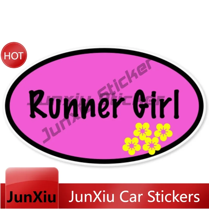 Fashion and Creative Runner Girl Running Stickers for Car and Motorcycle Bumper Stickers