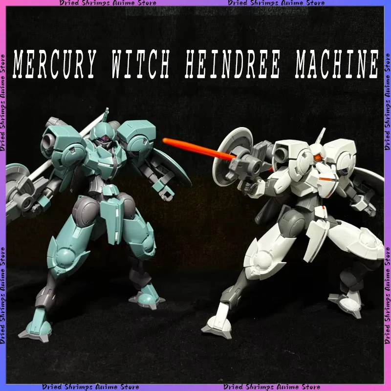 HG 1/144 Mercury Witch Heindree máquina sin pegatina de agua figuras de acción articuladas Kit de modelo de ensamblaje regalo coleccionable para niño