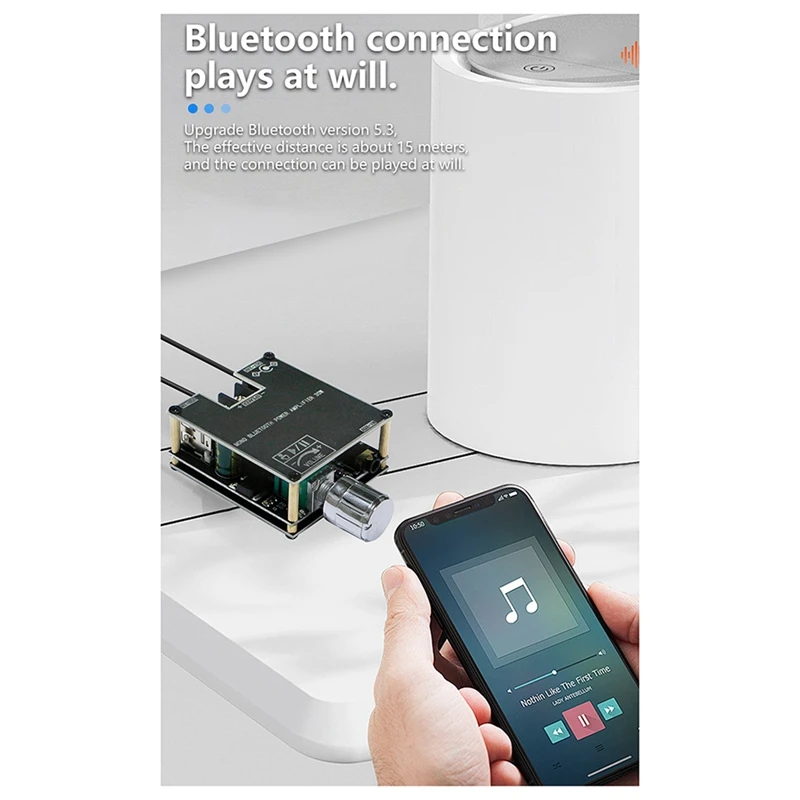 ZK301B أحادية 30 واط BT5.3 وحدة مضخم الصوت الرقمي يدعم TWS اللاسلكية الحقيقية مع التطبيق لتقوم بها بنفسك لوحة مكبر للصوت أحادية بسيطة-ABRI