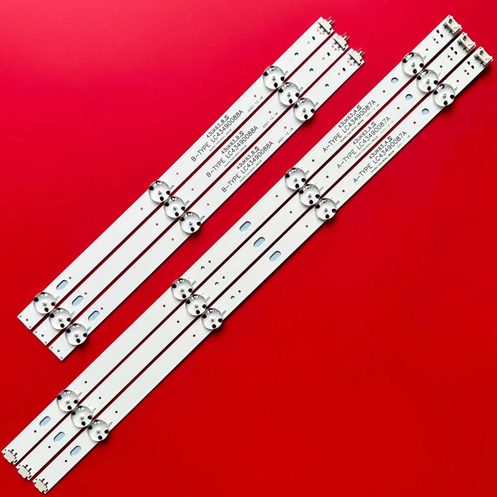1set LED backlight strip for 43UK6300PUE LC43490087A LC43490088A LC43490077A LC43490078A SSC_43UJ63_A 43UK63 43UJ6300