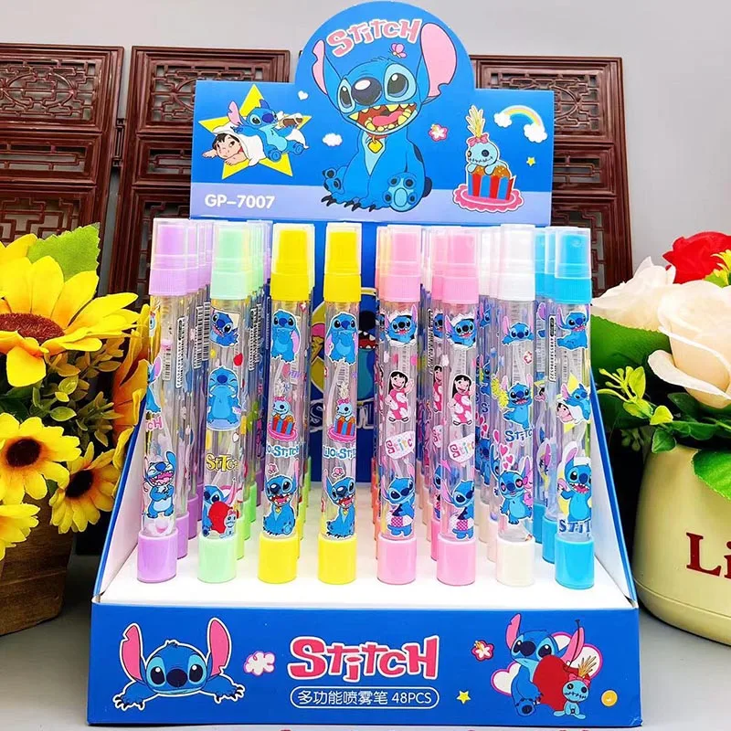 

48pcs/lot Kawaii Stitch Koala Spraying Gel Pens For Writing Cute 0.5mm Black Ink Neutral Pen Kids Gift Office School Supplies