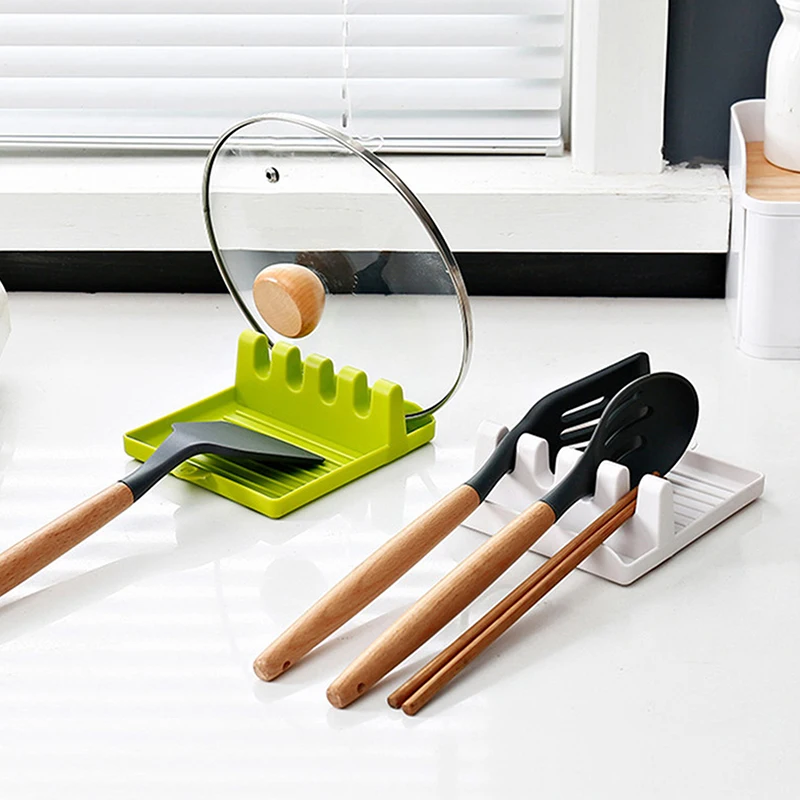 

1Pcspatula Rack Pot Lid Rack Shelves Counter Top Shovel Spoon Shelf Soup Spoon Pad Put Soup Spoon Chopsticks Holder