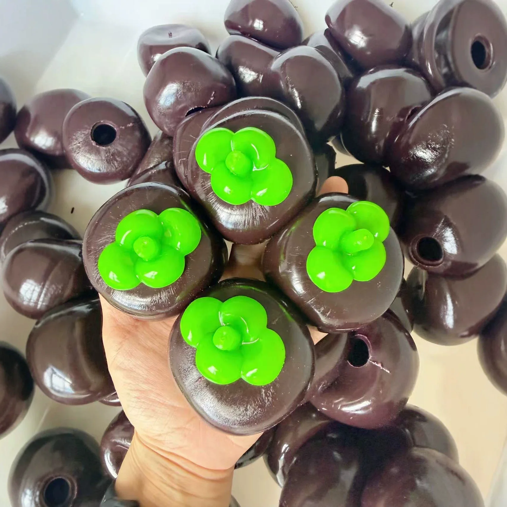 Mangosteen Ball Skin Sphere TRP Squishy Gießformen Werkzeuge DIY Leere Ballhaut Handgemachtes Ball-Dekompressionsspielzeug mit langsamem Rückprall – Detail 2