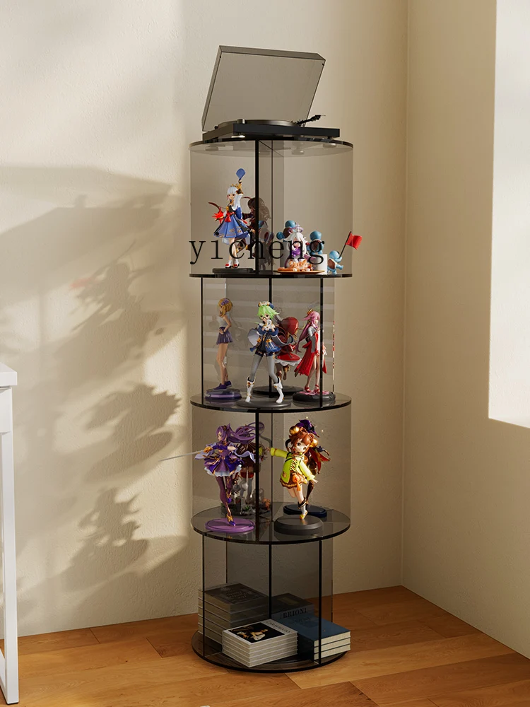 Zws360 Degrees Rotating Bookshelf Storage Multi-Layer Display Storage