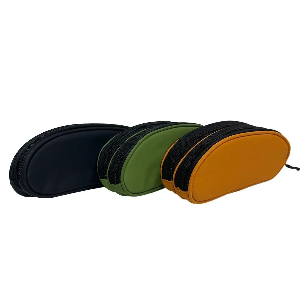 Portable Double-layer Glasses Organizer Large Capacity with Key Ring Eyewear Storage Bag Anti-scratch Anti-lost