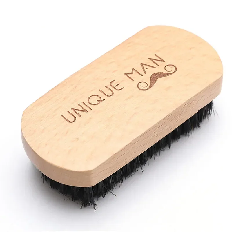 Beech Wooden Boar Bristle Beard Brush Hair Comb Beard Accessories Man Combs Mustache Care Shaving Removal Beauty Health