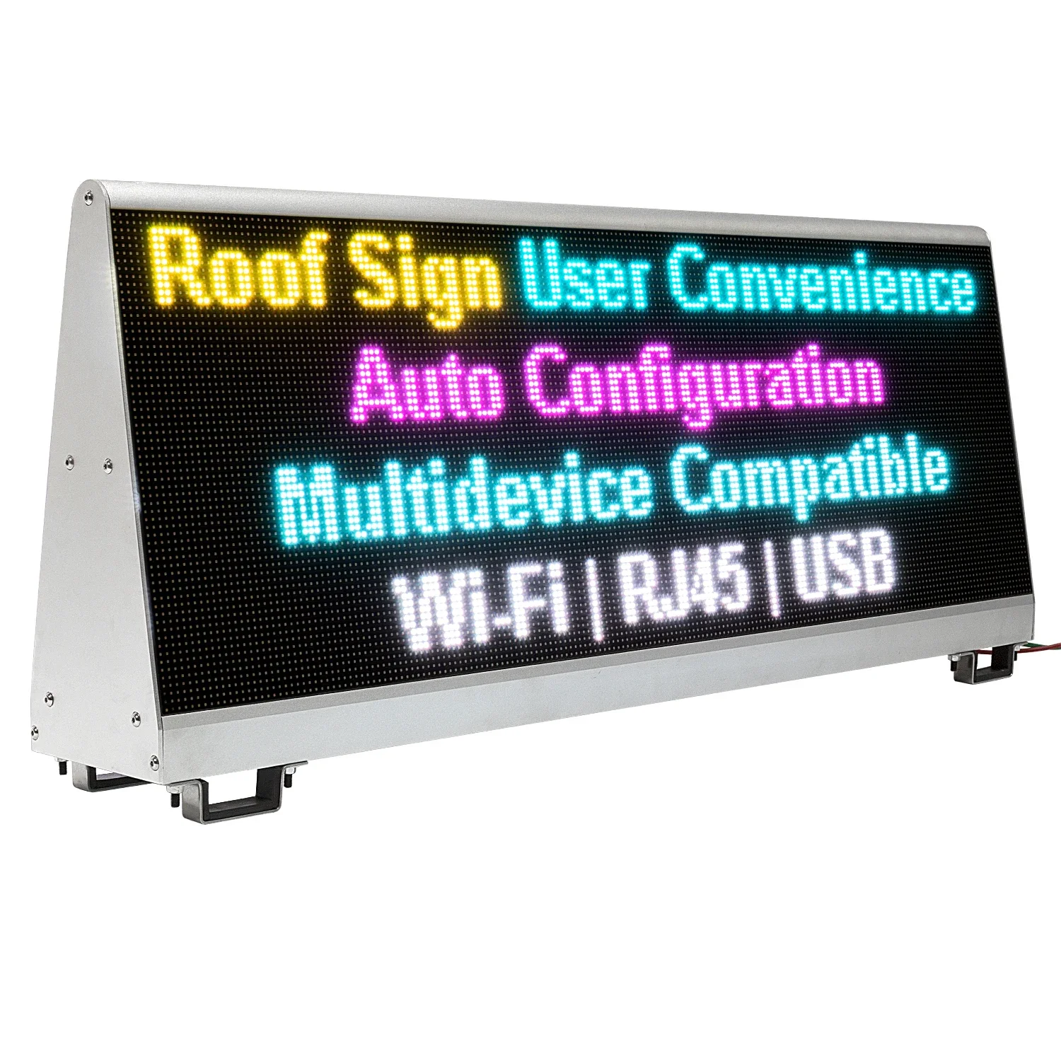 BOTAI Double-Sided LED Video Display Car Top Advertising Screen Taxi Roof Programmable Digital Signage Sign Outdoor Waterproof