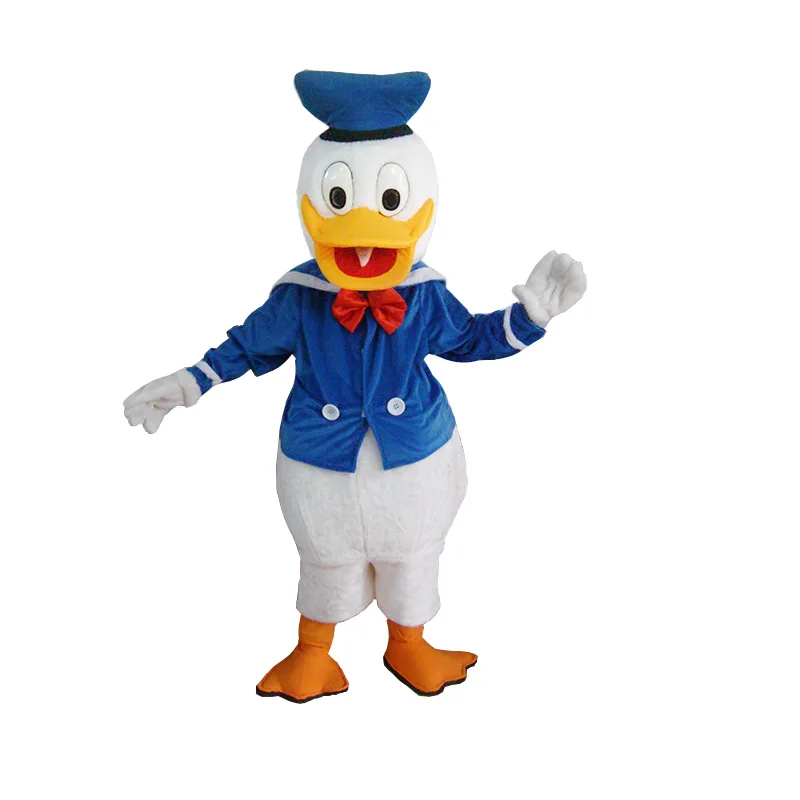 Miniso Gänseblümchen blau rosa Donald Ente Junge und Gänseblümchen Ente Mädchen Cartoon Charakter Kostüm Maskottchen Werbung Kostüm Party