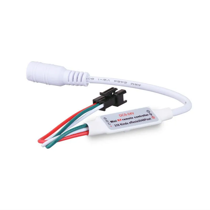 Imagem -03 - Mini 14 Chave Dc524v rf Controle Remoto com Bloqueio para Ws2811 Ws2812b Led Luz de Tira 100 Peças