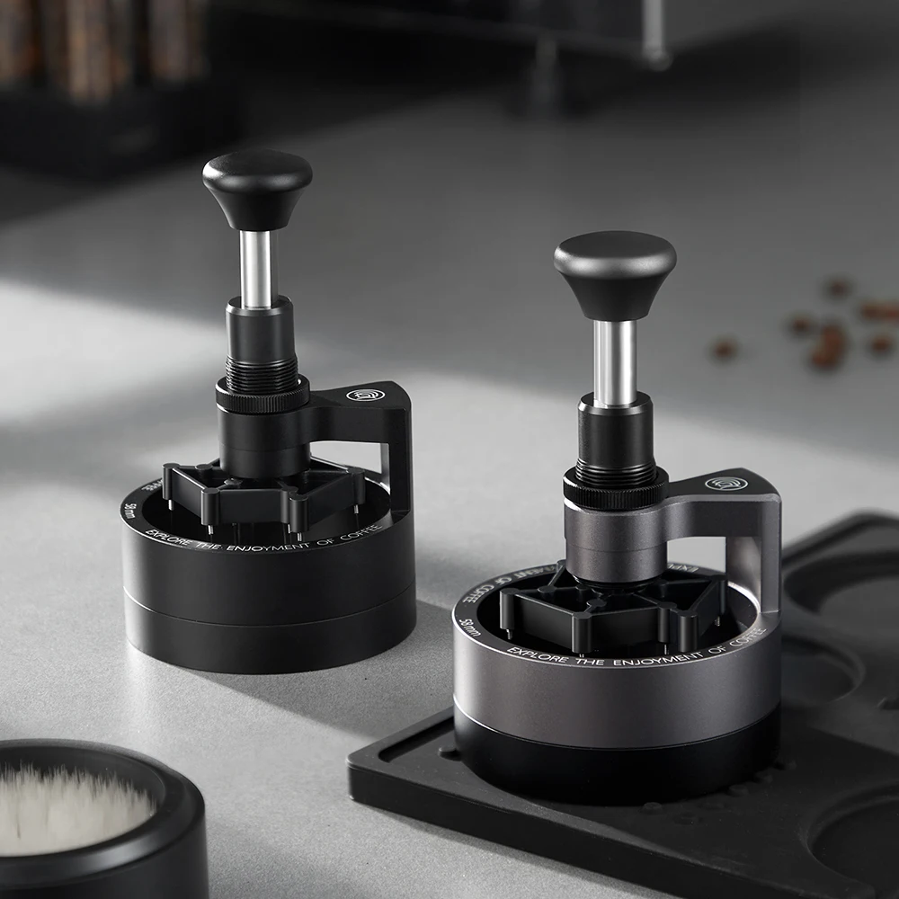 zeroHero Shadow Needle Distributor 2.0 Open Side Grip 3 Sec Spiral Press for Espresso Home Barista Pro Tool Kit Accessory Cafes