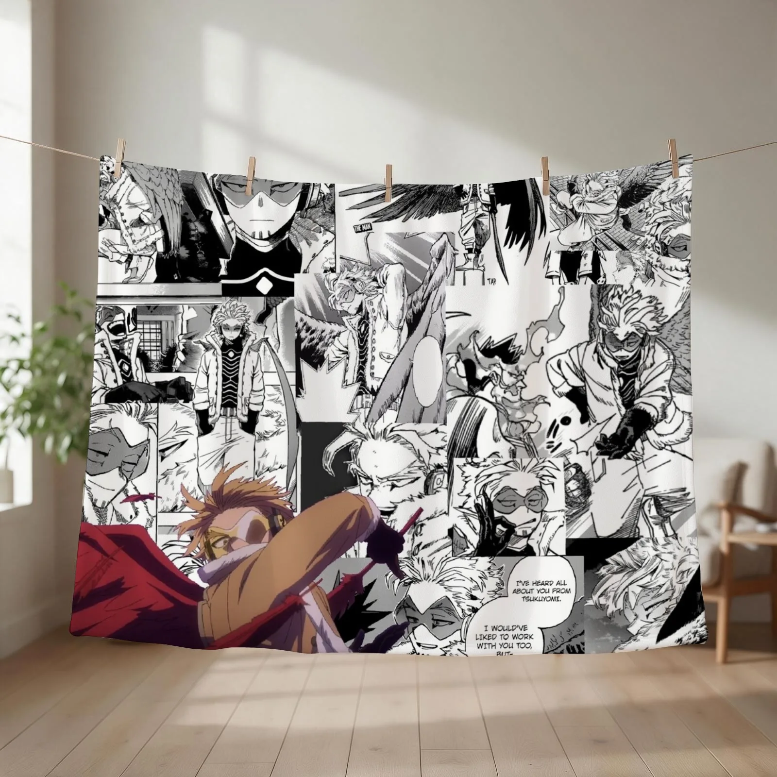 Hawks Panels Plus Ultra Version Throw Blanket Luxury Designer Furry Bed Fashionable funny gift Blankets