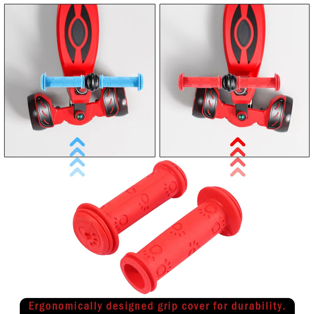 Anti‑skid Rubber Handlebar Grips Cover for Kids Child Scooter Bicycle Tricycle Skateboard Bike Non‑slip Handle Grips Accessories