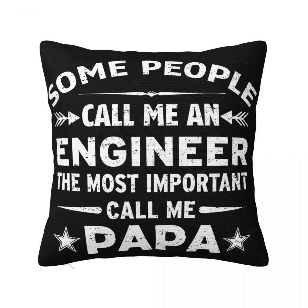 Engineer Papa Dad Fathers Day Gift Designs High Quality Pop Interested Pictures Printing Youth Casual Summer Pillow Case