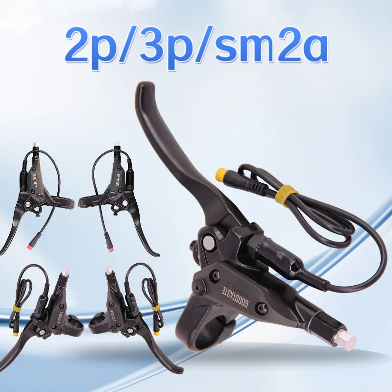 

2 3-контактный тормозной рычаг sm2a, тормозной рычаг с датчиком, велосипедная гидравлическая тормозная ручка, масло для электрического скутера, велосипеда