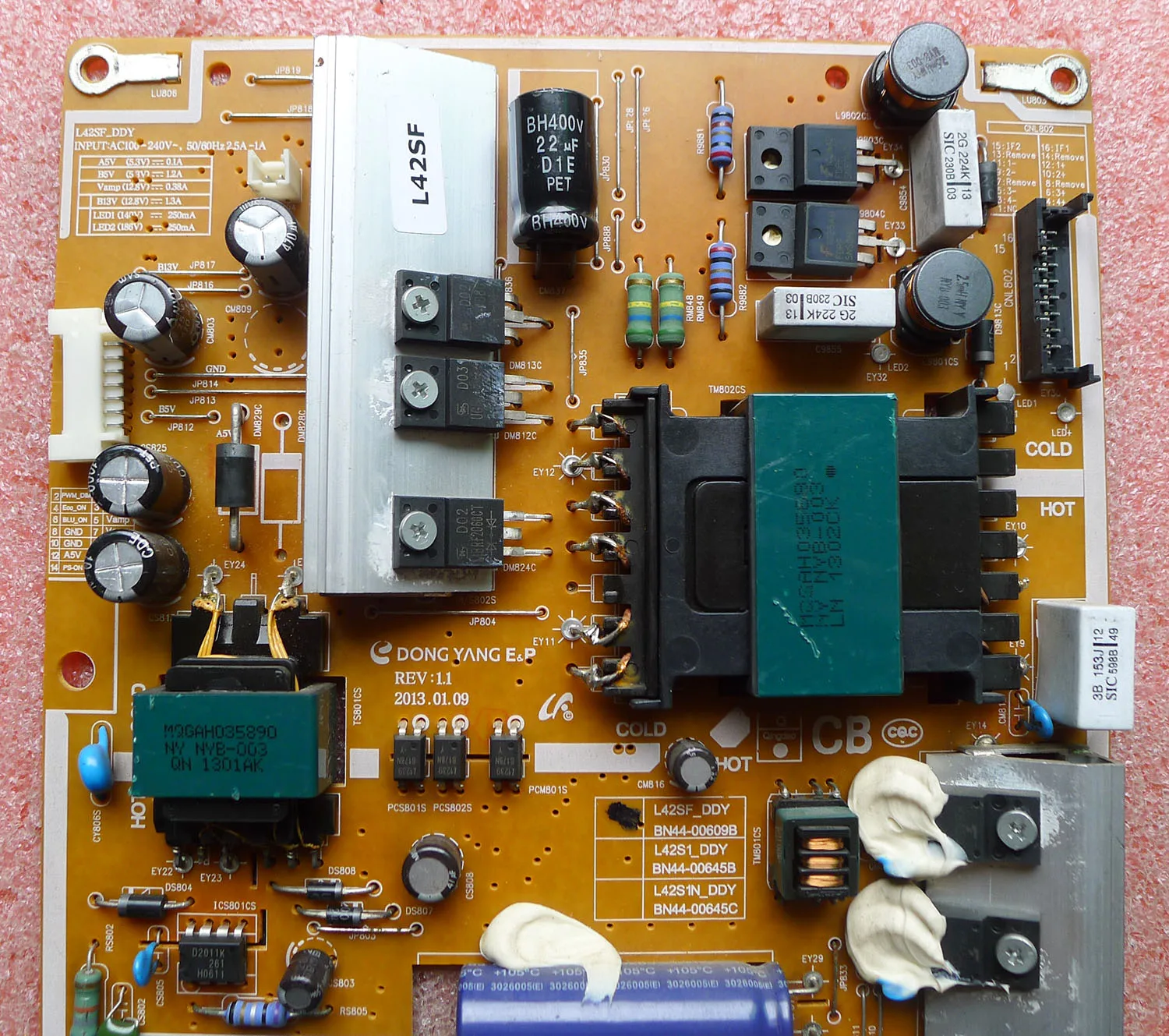 UA40F5080ARUA46F5500AJ BN44-00609B BN44-00645B test ok circuit board motherboard