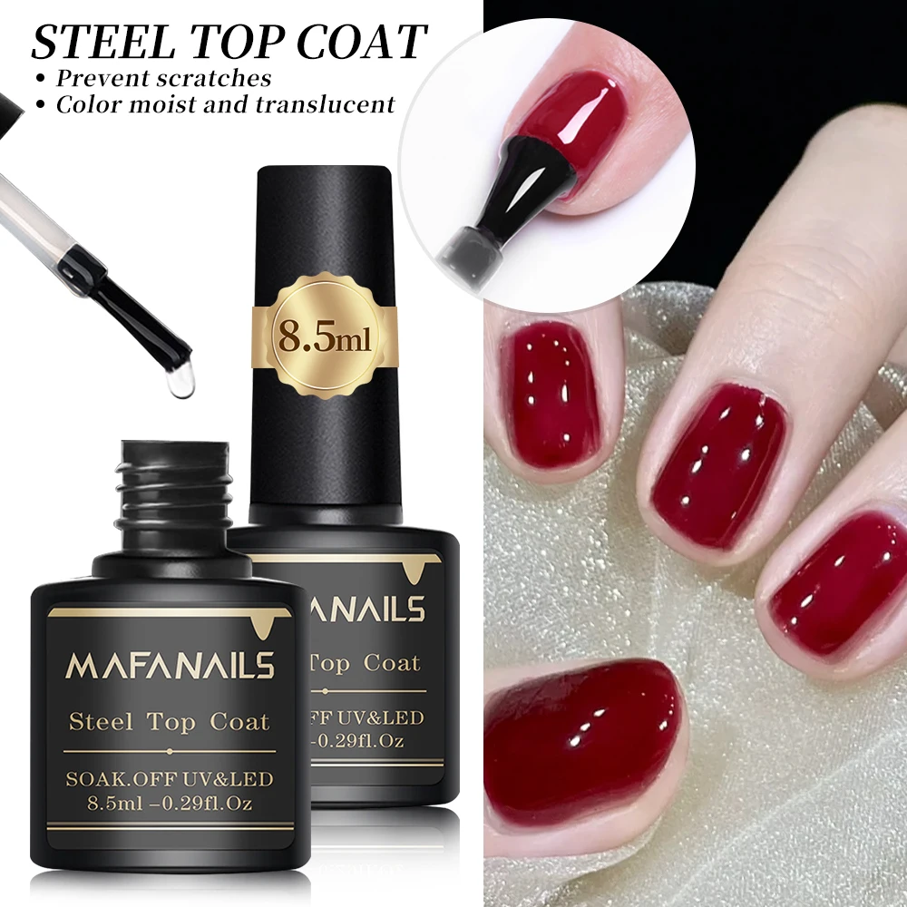 2 Stuks Nail Top Coat & Base Coat Gel Lak Sets 8.5Ml * 2 Semi-Permanente Nagellak Rubber Top Coat Coat Manicure Functie Gel