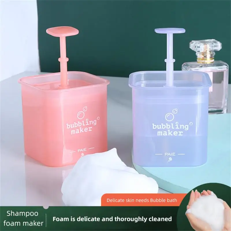 Portable Foaming Clean Tool Simple Face Cleanser Shower Bath Shampoo Foam Maker Bubble Foamer Device Cleansing Cream Liquid Soap