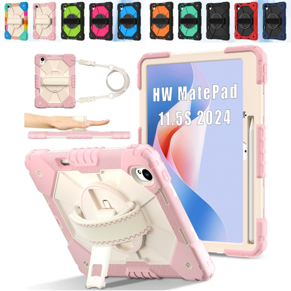 Heavy Duty Protective Case for Huawei Matepad 11.5 S 2024 11.5S Tablet Cover 11.5